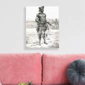 Azandeh Binsa of Witch Doctor Canvas Afdruk (Insitu (Woonkamer))