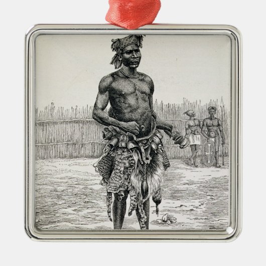 Azandeh Binsa of Witch Doctor Metalen Ornament (Voorkant)