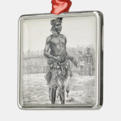 Azandeh Binsa of Witch Doctor Metalen Ornament (Links)