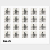 Azandeh Binsa of Witch Doctor Vierkante Sticker (Vel)