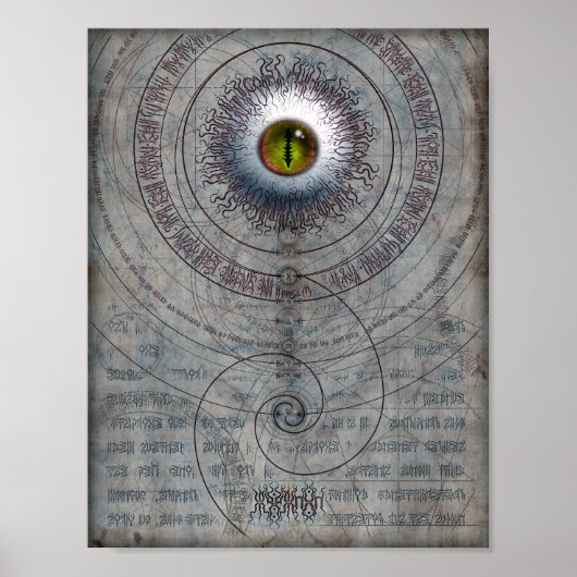 AZATHOTH 8,5x11 Poster (Voorkant)