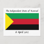 Azawad Flag Briefkaart (Voorkant)