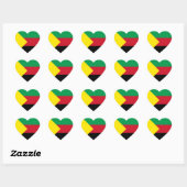 Azawad Flag Hart Sticker (Vel)