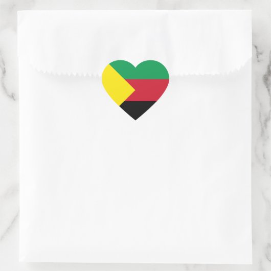 Azawad Flag Hart Sticker (Tas)