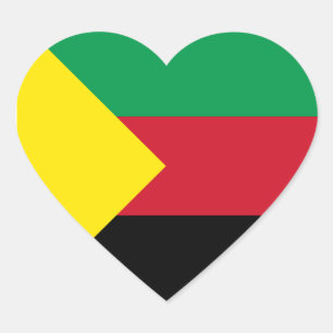 Azawad Flag Hart Sticker