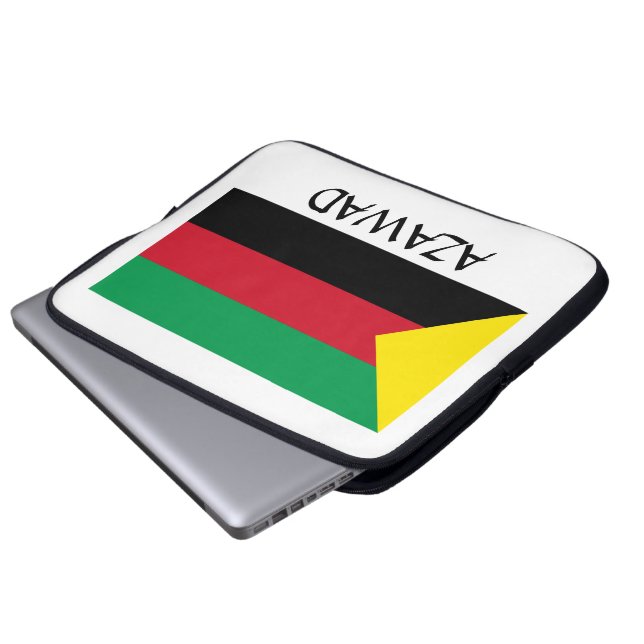 Azawad Flag Laptop Sleeve (Voorkant onderkant)