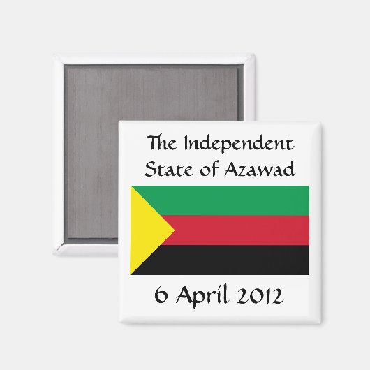 Azawad Flag Magneet (Voorkant / Achterkant)