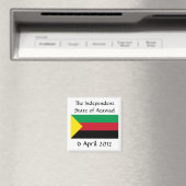 Azawad Flag Magneet (Insitu (Vaatwasser))