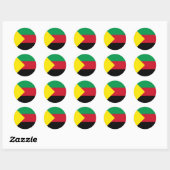 Azawad Flag Ronde Sticker (Vel)