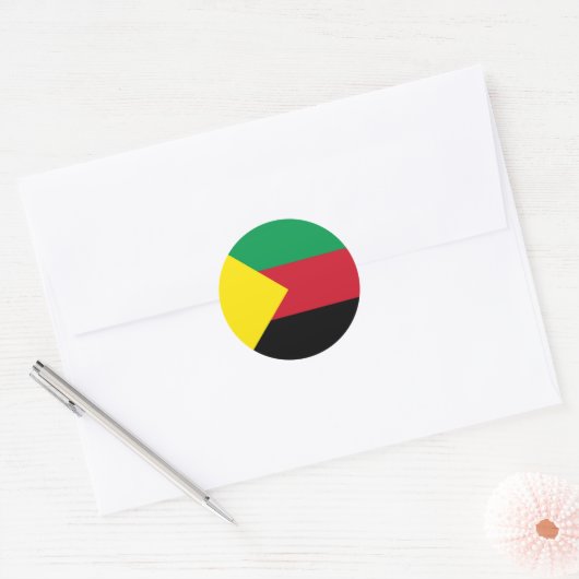 Azawad Flag Ronde Sticker (Envelop)