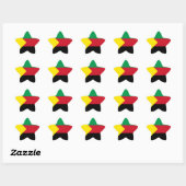 Azawad Flag Ster Sticker (Vel)