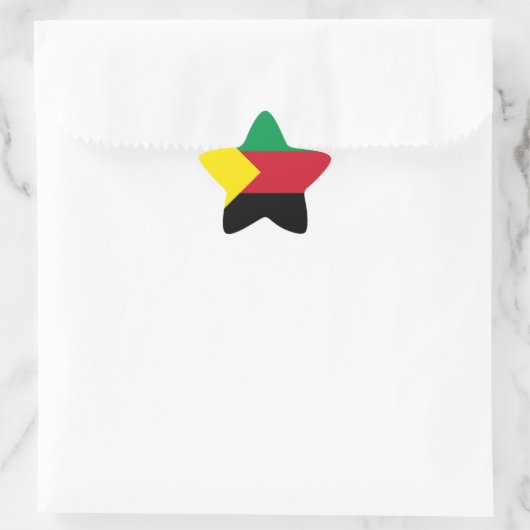 Azawad Flag Ster Sticker (Tas)