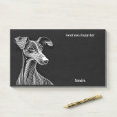 Azawakh Abstract Art Dog Naam Post-it® Notes (Op bureau)