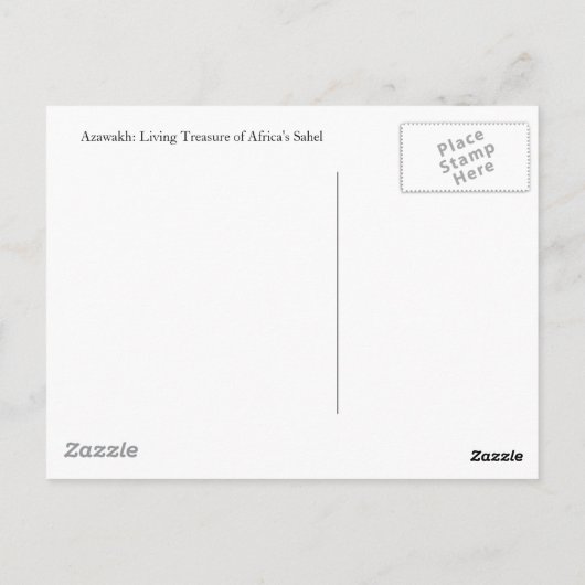 Azawakh Briefkaart 2 (Achterkant)