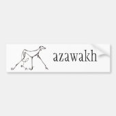 Azawakh Bumpersticker Design van David Moore (Voorkant)