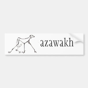 Azawakh Bumpersticker Design van David Moore