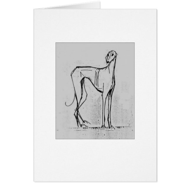 Azawakh Card van David Moore (Voorkant)