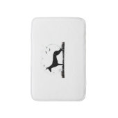 Azawakh Dog - Halloween Moon Silhouette Classic T- Badmat (Voorkant Verticaal)