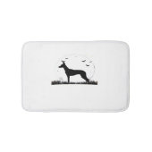 Azawakh Dog - Halloween Moon Silhouette Classic T- Badmat (Voorkant)