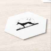 Azawakh Dog - Halloween Moon Silhouette Classic T- Kartonnen Onderzetters (Schuin)