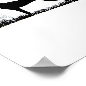 Azawakh Dog - Halloween Moon Silhouette Classic T- Poster (Hoek)