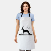 Azawakh Dog - Halloween Moon Silhouette Classic T- Schort (Gedragen)