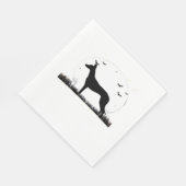 Azawakh Dog - Halloween Moon Silhouette Classic T- Servet (Hoek)