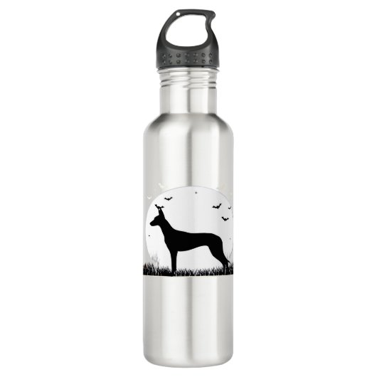 Azawakh Dog - Halloween Moon Silhouette Classic T- Waterfles (Voorkant)