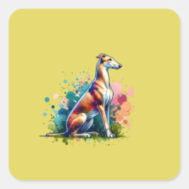 Azawakh Dog Vierkante Sticker