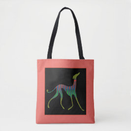 Azawakh gestiliseerd "Oska" Tote Bag