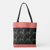 Azawakh gestiliseerd "Oska" Tote Bag (Achterkant)