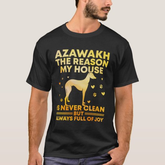 Azawakh Hond Eigenaar Arabische Greyhound Tuareg S T-shirt (Voorkant)