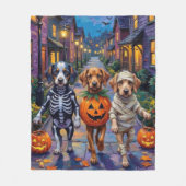 Azawakh Honden Trick-or-Treating Halloween Kostuum Fleece Deken (Voorkant)