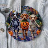Azawakh Honden Trick-or-Treating Halloween Kostuum Ronde Button 6,0 Cm (In situ)