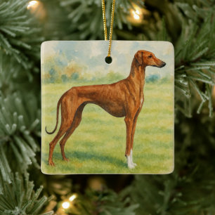 Azawakh Keramisch Ornament