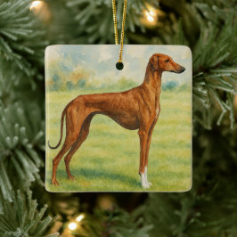 Azawakh Keramisch Ornament