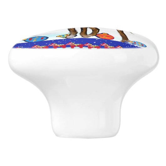 AZAWAKH KERAMISCHE KNOP (Zijkant)