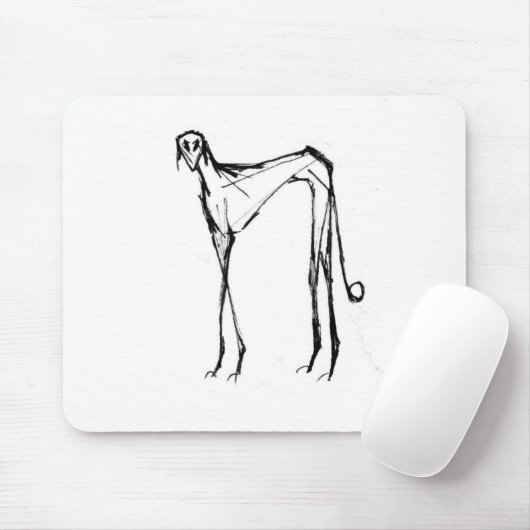 Azawakh Mousepad 2 van David Moore Muismat (Met muis)