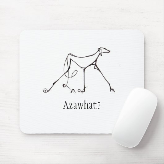 Azawakh Mousepad Design van David Moore Muismat (Met muis)