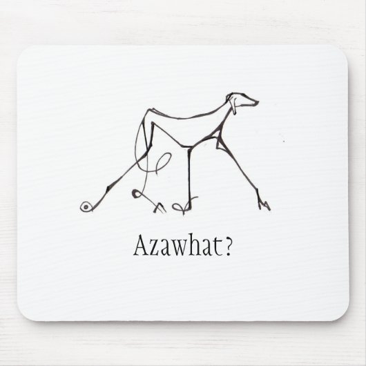 Azawakh Mousepad Design van David Moore Muismat (Voorkant)