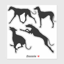 Azawakh ras silhouet sticker