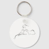 Azawakh Sleutelhanger van David Moore (Voorkant)