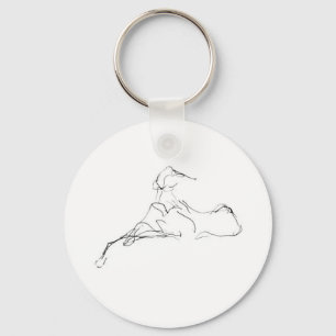 Azawakh Sleutelhanger van David Moore