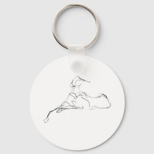 Azawakh Sleutelhanger van David Moore (Voorkant)