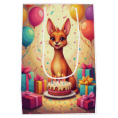 Azawakh verjaardagsfeest medium cadeauzakje (Achterkant)