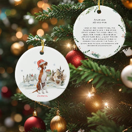 Azawakh Waterverf Dog | Monogram Keramisch Ornament