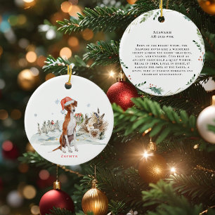 Azawakh Waterverf Dog   Monogram Keramisch Ornament