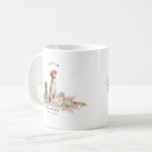 Azawakh Waterverf Dog | Monogram Koffiemok (Voorkant links)