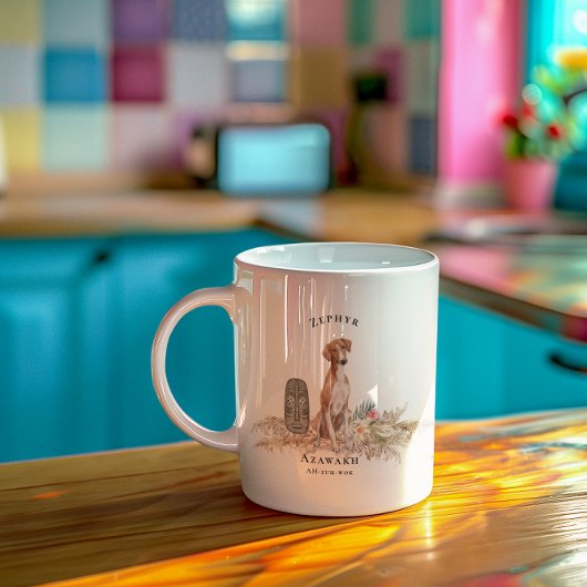 Azawakh Waterverf Dog | Monogram Koffiemok