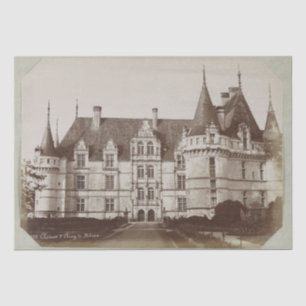 Azay le Rideau Château Decoupage Renaissance Tissuepapier